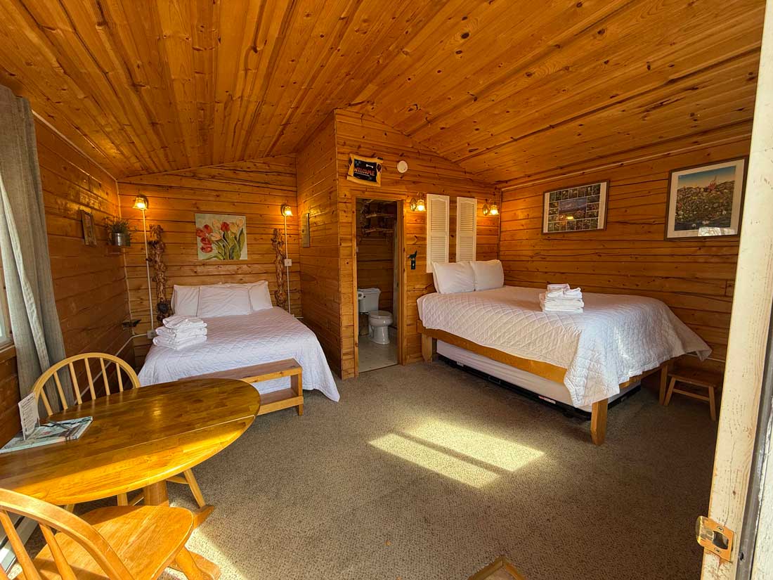 Standard Interior at EarthSong Lodge & Cabins