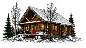 EarthSong Lodge & Cabins illustration near Denali National Park