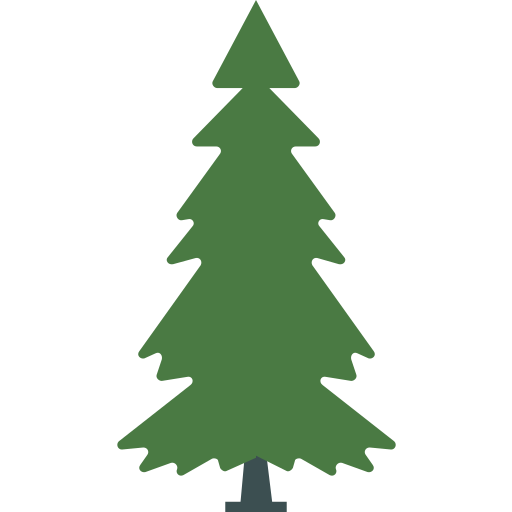 Evergreen tree icon representing Healy, Alaska